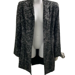 Baldanza long blazer with sliver sparkle